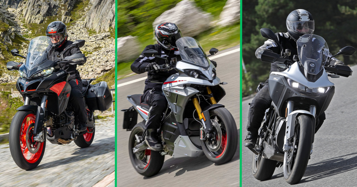 moto.ch Vergleichstest: Ducati Multistrada V2 S, Energica Experia und Zero DSR/X